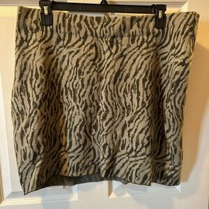 Royalty by Maluma XXL (2XL) Zebra Jacquard Print Sweater Mini Skirt NWT